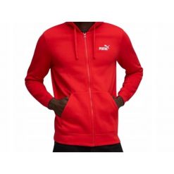 Bluza na co dzień Męska Puma Z Kapturem Na Zamek. Czerwone bluzy męskie Puma, m, bez wzorów, z kapturem. Za 249.00 zł.