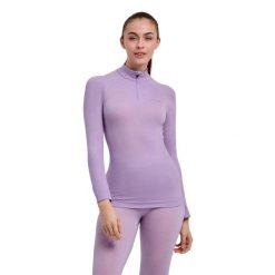 Koszulka damska Falke Wool-Tech. Brązowe koszulki sportowe damskie Falke, xl, bez wzorów, z dzianiny, bez kołnierzyka, bez ramiączek. Za 513.50 zł.