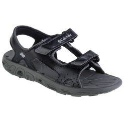 Sandały chłopięce, Columbia Youth Techsun Vent Sandal. Czarne sandały chłopięce Columbia, z materiału, bez zapięcia. Za 139.99 zł.