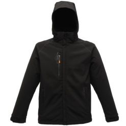 Męski Softshell Repeller Professional. Czarne kurtki sportowe męskie Regatta, m, bez wzorów, z softshellu, trekkingowe. Za 391.99 zł.