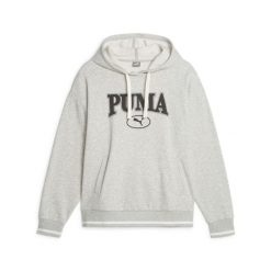 Bluza z kapturem Puma Squad fl. Szare bluzy damskie Puma, bez wzorów, z syntetyku, z kapturem. Za 248.30 zł.