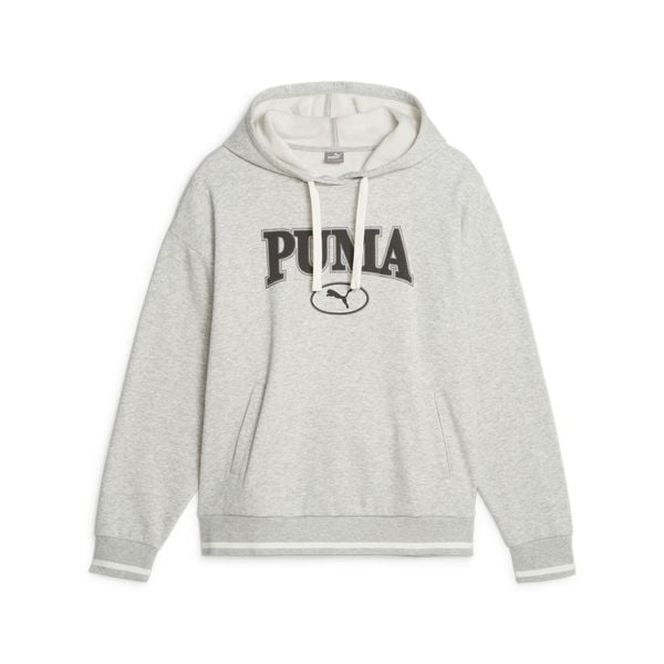 Bluza z kapturem Puma Squad fl dla kobiet. Szare bluzy damskie Puma, m, bez wzorów, z bawełny, z kapturem. Za 244.80 zł.