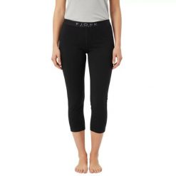 Damskie legginsy termoaktywne 3/4 100% wełna merynosów - Bjork 210. Czarne bielizna termoaktywna damska FJORK MERINO, xl, bez wzorów, z wełny, narciarskie. Za 479.00 zł.