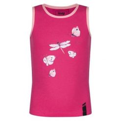 Dziecięcy podkoszulek Loap Beslana w kolorze różowym. Czarne t-shirty i topy dla dziewczynek LOOP, bez wzorów, z bawełny, bez ramiączek. Za 124.99 zł.