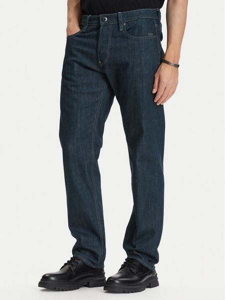 G-Star Raw Jeansy Streem D28534-E541 Granatowy Tapered Fit. Niebieskie jeansy męskie G-Star Raw, retro. Za 398.99 zł.