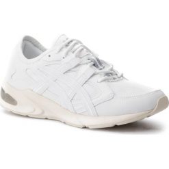Sneakersy ASICS - TIGER Gel-Kayano 5.1 1191A098 White/White 100. Białe półbuty damskie Asics, bez wzorów, z materiału, bez obcasa, na płaskiej podeszwie, bez zapięcia. W wyprzedaży za 289.00 zł.