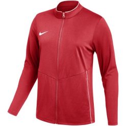 Bluza damska Nike Dri-Fit Park 26. Czerwone bluzy damskie Nike, bez wzorów, z materiału, bez kaptura. Za 121.99 zł.