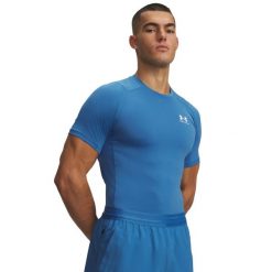 Under Armour Męskie T-Shirty HG Armour Comp SS 1361518. Czarne t-shirty męskie Under Armour, m, bez wzorów, z elastanu, bez kołnierzyka. Za 178.95 zł.