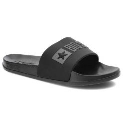 Czarne Klapki Big Star Damskie Buty Profilowane. Czarne klapki damskie Big Star, bez wzorów, retro, bez obcasa. Za 69.99 zł.