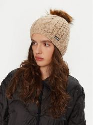 Eisbär Czapka Afra Lux 80111 156 Szary. Szare czapki i kapelusze damskie Eisbar, na zimę, bez wzorów, z materiału. Za 219.99 zł.