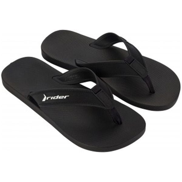Klapki męskie Rider Impulse Thong Ad. Czarne klapki męskie Rider, z gumy, sportowe. Za 82.99 zł.