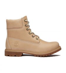 Trapery damskie TIMBERLAND Premium 6 Inch Lace Up Waterproof Boot. Brązowe śniegowce i trapery damskie Timberland, z gumy. Za 789.99 zł.