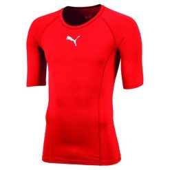 Koszulka męska Puma LIGA Baselayer SS. Białe koszulki sportowe męskie Puma, l, bez wzorów, bez kołnierzyka, bez ramiączek, do piłki nożnej. Za 129.00 zł.