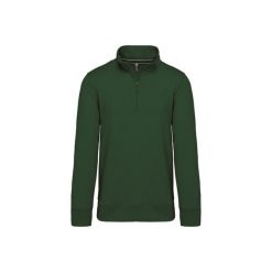 Bluza rozpinana Kariban. Zielone bluzy męskie KARIBAN, xl, bez wzorów, z bawełny, bez kaptura. Za 247.50 zł.