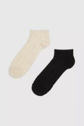 Skarpetki damskie 2-pack dwukolorowe. Skarpety damskie MOODO, bez wzorów. W wyprzedaży za 15.98 zł.