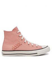 Converse Trampki Chuck Taylor All Star Crafted Laces A12577C Różowy. Czerwone trampki i tenisówki damskie Converse, bez wzorów, z materiału, retro, bez zapięcia. Za 219.99 zł.
