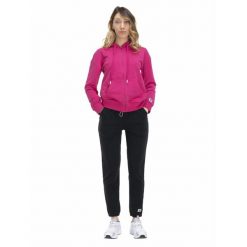 Damski dres z kapturem Energy. Czarne obuwie sportowe damskie LEONE 1947 APPAREL, bez wzorów, z dresówki, na fitness i siłownię. Za 231.51 zł.
