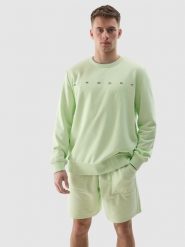 4F Bluza dresowa nierozpinana bez kaptura męska - zielony M. Zielone bluzy męskie 4f, l, bez wzorów, z bawełny, bez kaptura. W wyprzedaży za 99.99 zł.