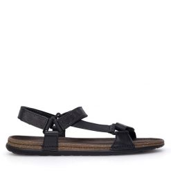 Sandały Lasocki. Czarne sandały męskie Lasocki, bez zapięcia. Za 129.99 zł.