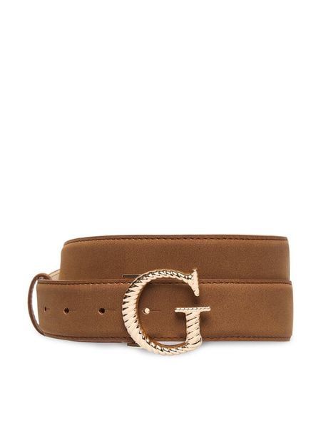 Guess Pasek BW9368 P6335 Brązowy. Brązowe paski damskie Guess, z aplikacjami, ze skóry. Za 189.99 zł.