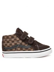 Vans Sneakersy SK8-Mid Reissue V VN000CQ0BRO1 Brązowy. Brązowe buty sportowe chłopięce Vans, bez wzorów, ze skóry, bez zapięcia. Za 199.99 zł.