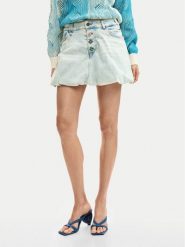 Desigual Spódnica jeansowa Fal Globo 26SWFD01 Niebieski Regular Fit. Niebieskie spódnice damskie Desigual, m, bez wzorów, z bawełny. Za 489.99 zł.