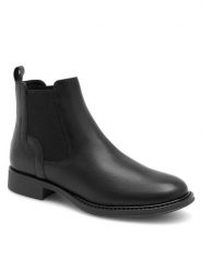 Lasocki Botki DERBY ARC-DERBY-03 Czarny. Czarne botki damskie Lasocki, z syntetyku, bez obcasa, na płaskiej podeszwie, bez zapięcia. Za 199.99 zł.