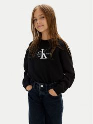 Calvin Klein Jeans Sweter Monologo IG0IG02830 M Czarny Regular Fit. Czarne swetry dla dziewczynek Calvin Klein Jeans, bez wzorów, z bawełny, bez kołnierzyka, bez ramiączek, bez kaptura. Za 209.99 zł.