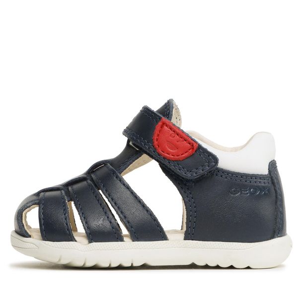 Sandały Geox. Niebieskie sandały chłopięce Geox, bez zapięcia. Za 259.99 zł.