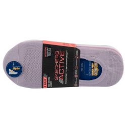 Skarpetki sportowe damskie 5pk Microfiber Liner Socks. Fioletowe skarpety damskie Skechers, bez wzorów, z elastanu. Za 79.99 zł.