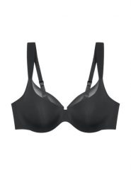 Triumph Biustonosz damski na fiszbinach - Illusion Curve Kobiety czarny jednolity, 80G. Czarne biustonosze Triumph, bez wzorów, z mikrofibry. Za 239.95 zł.