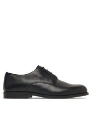 Calvin Klein Półbuty Ess Rubber Derby HM0HM02268 Czarny. Czarne eleganckie półbuty Calvin Klein, ze skóry, wizytowe, bez zapięcia. Za 649.99 zł.