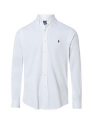 Polo Ralph Lauren Koszula męska Mężczyźni Modern Fit Bawełna biały, S. Białe koszule męskie Polo Ralph Lauren, m, bez wzorów, z bawełny, sportowe, bez kołnierzyka, bez ramiączek. Za 729.95 zł.