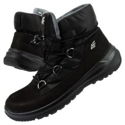 Buty sportowe 4F OBDH263 21S. Czarne obuwie sportowe damskie 4f, bez wzorów, z nubiku, wspinaczkowe. Za 299.00 zł.