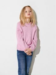 Kids ONLY Sweter Lesly 15246166 Różowy Regular Fit. Czerwone swetry dla dziewczynek Kids Only, bez wzorów, z wiskozy, bez kołnierzyka, bez ramiączek, bez kaptura. Za 169.99 zł.