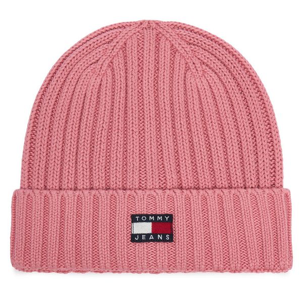 Czapka Tommy Hilfiger. Czerwone czapki i kapelusze damskie Tommy Hilfiger, na zimę, bez wzorów. Za 149.99 zł.