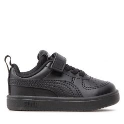 Sneakersy Puma. Czarne półbuty chłopięce Puma, bez wzorów, bez zapięcia. Za 129.99 zł.