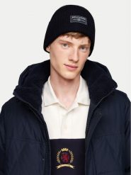 Tommy Hilfiger Czapka Monotype AM0AM12889 Granatowy. Niebieskie rękawiczki męskie Tommy Hilfiger, na zimę, bez wzorów, z materiału. Za 249.99 zł.
