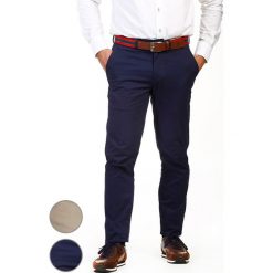 Spodnie (2 szt.) w kolorze beżowo-granatowym. Brązowe spodnie materiałowe męskie marki The Time of Bocha, bez wzorów. W wyprzedaży za 249.95 zł.