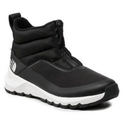 Buty do chodzenia damskie The North Face Thermoball Progressive Zip II WP. Czarne obuwie sportowe damskie The North Face, bez wzorów, z materiału, trekkingowe. Za 528.00 zł.