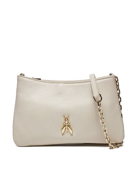 Patrizia Pepe Torebka 2B0103/L133-W338 Écru. Torebki do ręki damskie Patrizia Pepe, bez wzorów, ze skóry, wizytowe, bez dodatków. Za 759.99 zł.