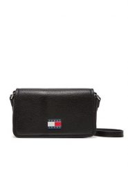 Tommy Jeans Torebka Tjw Must Flap Crossover AW0AW17553 Czarny. Czarne listonoszki damskie Tommy Jeans, bez wzorów, z jeansu, bez dodatków. Za 219.99 zł.