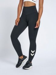 Legginsy damskie Hummel High Waist. Czarne legginsy sportowe damskie Hummel, s, bez wzorów, z dzianiny, z podwyższonym stanem, na fitness i siłownię. Za 208.20 zł.