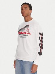 DC Longsleeve Slathletic EDYZT04357 Biały Heritage Fit. Białe bluzki z długim rękawem męskie DC, m, bez wzorów, z bawełny, bez kołnierzyka. Za 159.99 zł.
