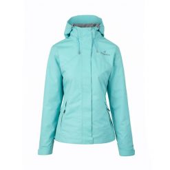 Kurtka Membranowa Damska ESSENCE STX TS. Niebieskie kurtki damskie Bergson, bez wzorów, bez kaptura, trekkingowe. Za 479.00 zł.
