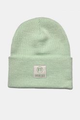 Czapka unisex dla dorosłych - migdałowa. Zielone czapki i kapelusze męskie AFTER ESSENTIALS, z aplikacjami, z dzianiny. Za 55.00 zł.