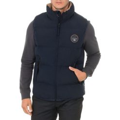 Bezrękawnik turystyczny męski Napapijri Allon Vest. Niebieskie koszulki sportowe męskie Napapijri, m, bez wzorów, z poliamidu, bez kołnierzyka, bez ramiączek, trekkingowe. W wyprzedaży za 553.00 zł.