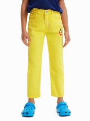 Desigual Jeansy 23SGDD03 Żółty Regular Fit. Żółte jeansy dla dziewczynek Desigual, z bawełny. Za 199.99 zł.