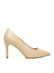 Lasocki Szpilki CEO-WS1619-02 Beżowy. Brązowe szpilki damskie Lasocki, bez wzorów, ze skóry, bez obcasa, bez zapięcia. Za 249.99 zł.