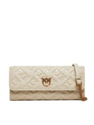 Pinko Torebka Love Tiny Brids Wallet C AI 24-25 PCPL 103765 A1YB Écru. Listonoszki damskie Pinko, bez wzorów, ze skóry, bez dodatków. Za 579.99 zł.